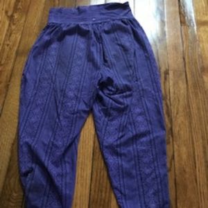Prana Purple Capris Joggers